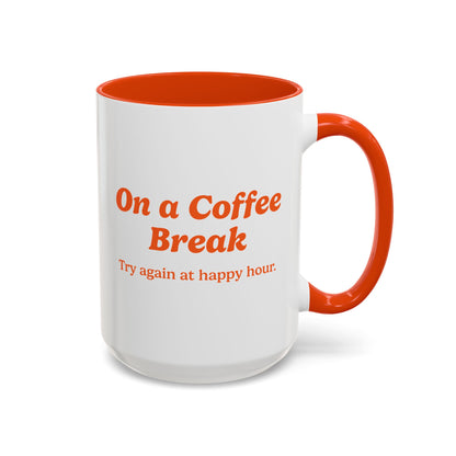 On a Coffee Break Mug - Orange