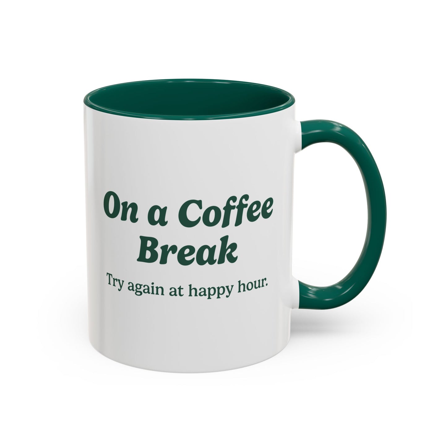On a Coffee Break Mug - Green