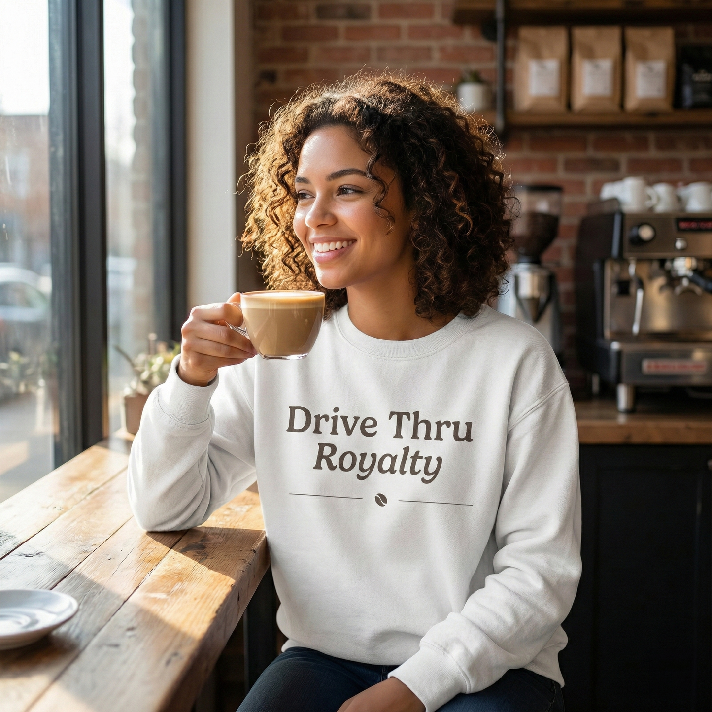 Drive Thru Royalty Crewneck